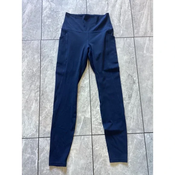 Lululemon Align High Rise Pocket Leggings Navy Blue Size 6 - Picture 3 of 4